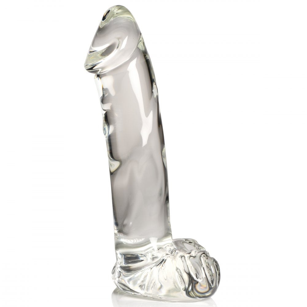 Glass Dildo with Balls