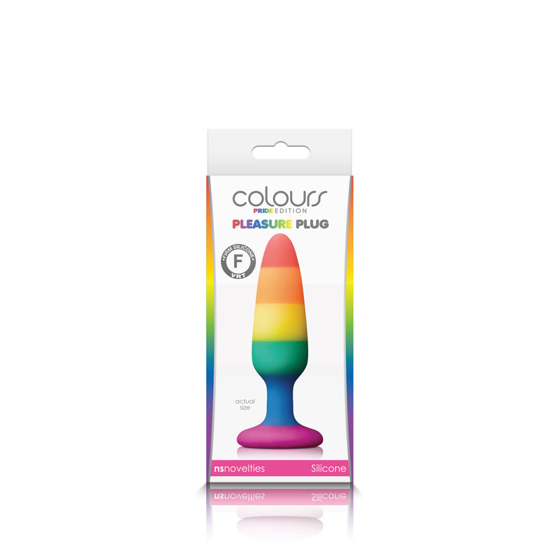 Rainbow Pleasure Plug - Medium