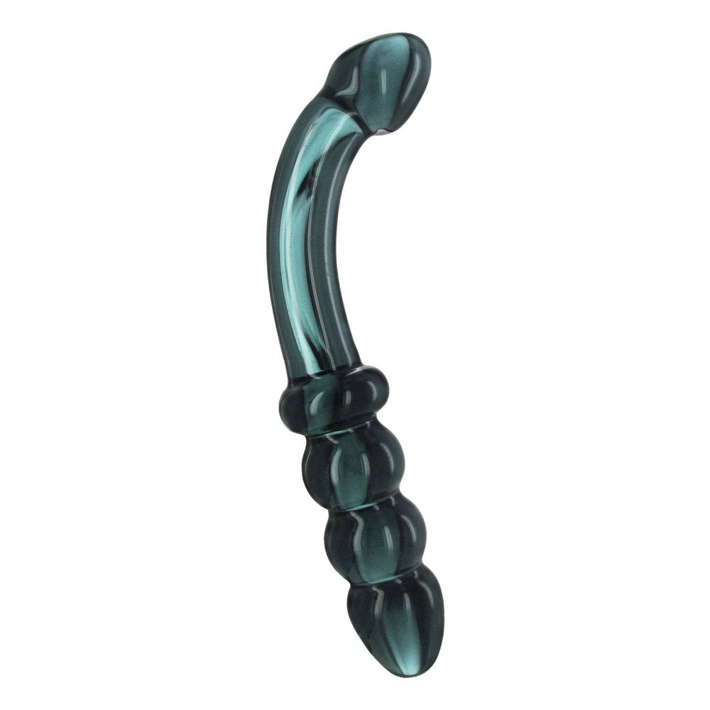 Hamsa Glass Dildo Smoky Jade