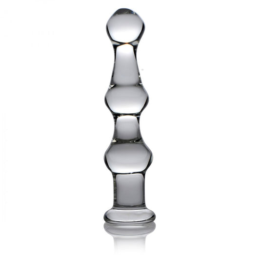 Mammoth 3 Bumps Glass Dildo